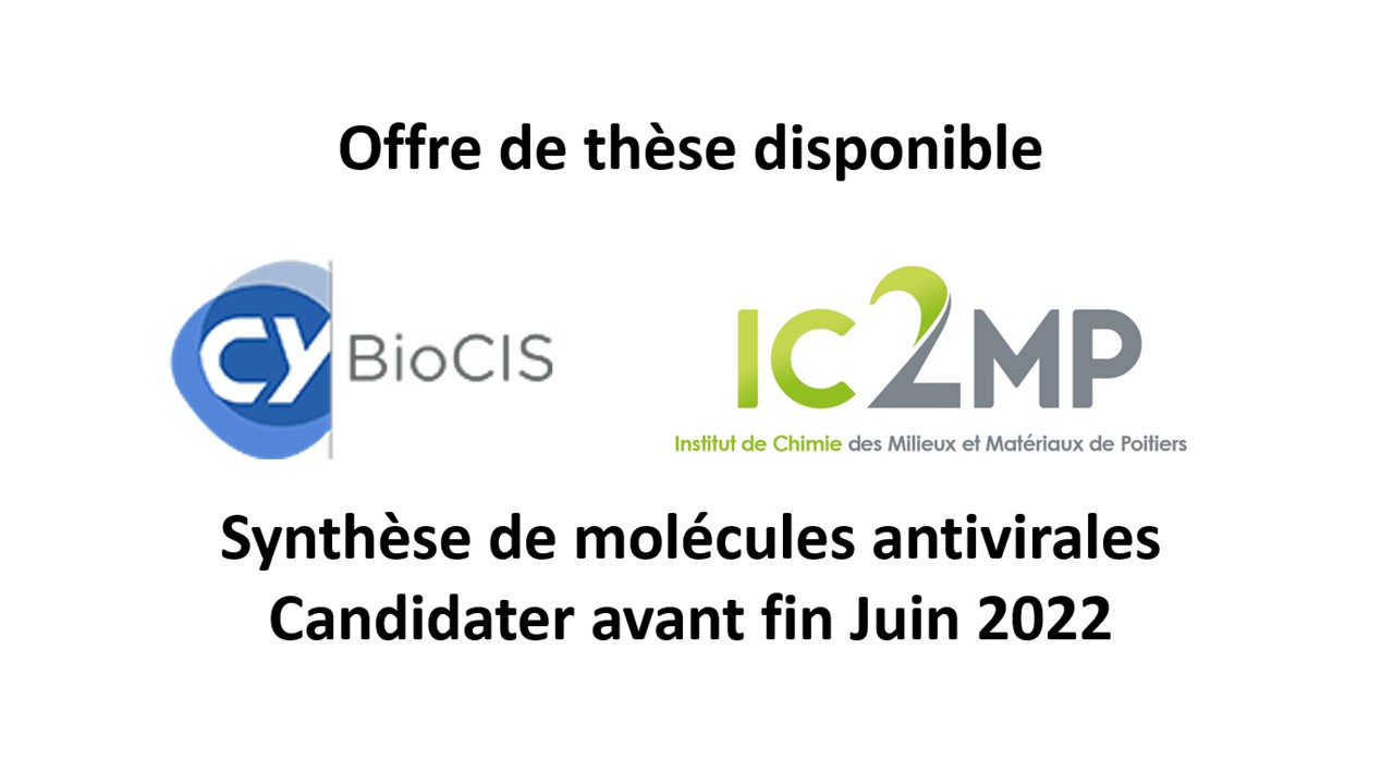 BioCIS recrute un doctorant pour la synthèse de candidats antiviraux